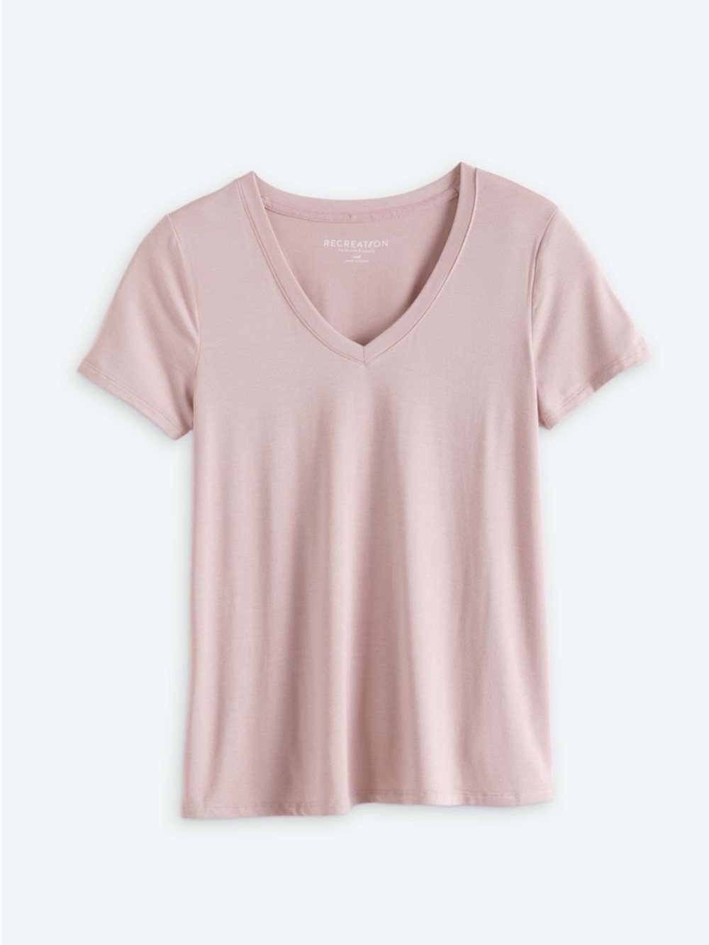 Thread & Supply Soft V-Neck Tee in Light purple